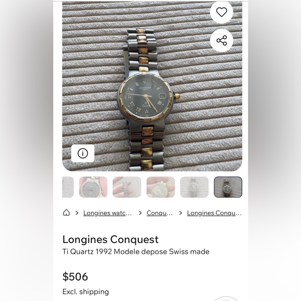 Longines Conquest Ti Quartz 1992 TITANIUM ladies watch. - Picture 14 of 14